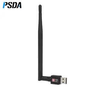 Adaptateur WiFi USB sans fil PSDA 600Mbps Dongle 2.4GHz carte réseau LAN Standard avec antenne détachable 5dBi pour D