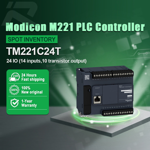 PLC คอนโทรลเลอร์แบบตั้งโปรแกรมได้ TM221C24T ของแท้ใหม่ โมดิคอน M221 ซีรีส์ TM221C16T 24 IO ทรานซิสเตอร์ PNP plc โมดูล - Product Image 1