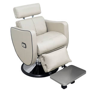 Sillón de Peluquería Eléctrico Ergonómico Profesional Reclinable con Rotación de 360 Grados, Asiento de Cuero para Tratamiento del Cuero Cabelludo, para Salones - Product Image 5