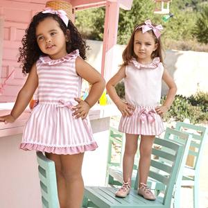 Ensembles de vêtements pour enfants personnalisés en gros pour filles, bébés et enfants, mode estivale, vêtements pour enfants à fleurs, robes pour petites filles - Product Image 1