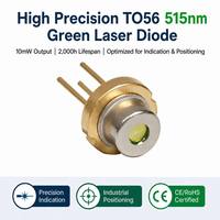 Diode laser verte 515 nm 10 mW TO56 haute performance avec contrôle PD pour niveau laser de précision et mesure Diodes laser vertes