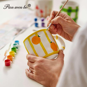 Tazas de Cerámica <span class=keywords><strong>para</strong></span> Pintar, <span class=keywords><strong>Kit</strong></span> de Pintura <span class=keywords><strong>para</strong></span> Pintar tu Propia Taza, <span class=keywords><strong>Kit</strong></span> de Pintura <span class=keywords><strong>para</strong></span> Manualidades, Incluye 2 Tazas, Pinturas y Pinceles - Product Image 4