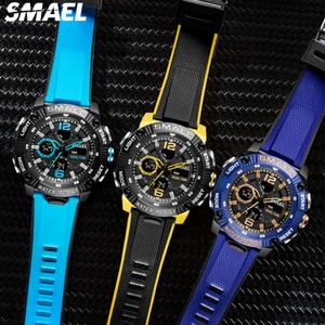 นาฬิกากันน้ำ SMAEL 8039 รุ่นล่าสุด สำหรับขายแบบดรอปชิปปิ้ง พร้อมฟังก์ชั่นจับเวลา นาฬิกาปลุก ดีไซน์ทันสมัยสำหรับวัยรุ่น นาฬิกาควอตซ์ดิจิตอลสำหรับผู้ชาย - Product Image 5