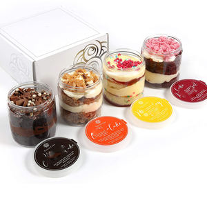 Pot à nourriture pour animaux de compagnie en plastique PCR 100% de 120 ml, 200 ml, avec couvercle transparent, 10 OZ, à large ouverture, pots à bonbons en plastique recyclé - Product Image 2