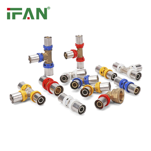 IFAN Grosir Fitting <span class=keywords><strong>PEX</strong></span> OEM Press Fit Reducing Pipe Fitting Multilayer <span class=keywords><strong>Pex</strong></span> Al <span class=keywords><strong>Pex</strong></span> Pipe Brass Press Fittings - Product Image 3