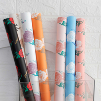 Großhandel Wasserdichtes Traumhaftes Rosenmuster Yuyin Blumenverpackungspapier DIY Bouquet Floristik-Verpackungsmaterial für Floristen Handgemachte Geschenkverpackung