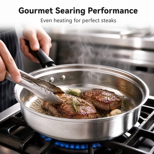 Professional 3pcs Cookware Set With Honeycomb Frying <b>Pan</b> Stockpot Saucepan Mirror Polished Stainless Steel Induction Pot Set - Product Image 6