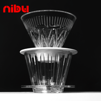 Tasses filtrantes en résine transparente à design traditionnel personnalisé NIBU - Origine Guangdong pour cadeaux d'affaires