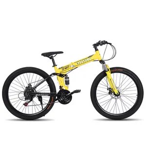 Yetişkin karbon jant dağ bisikleti 21/24/27/30 değişken hız ile çift disk fren katlanır erkek ve kadın bisiklet