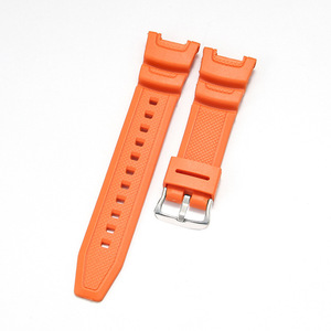 Bracelet en caoutchouc compatible KXO-J07 pour montre homme <span class=keywords><strong>Casio</strong></span> SGW-100/200/300 avec boucle en silicone - Style sport, taille unique - Product Image 1