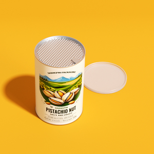Envases de Cartón Perforados Personalizados para Alimentos, Tubos de Papel Redondos para Nueces, Semillas, Galletas y Chips - Product Image 2