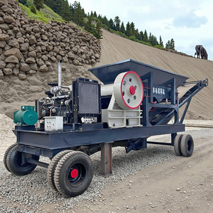 Trạm nghiền di động trên xe tải, máy nghiền búa nặng, dây chuyền sản xuất đá, thiết bị nghiền di động trên bánh xe, nhà sản xuất Trung Quốc - Product Image 1