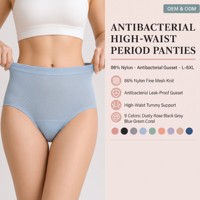 Culottes menstruelles respirantes en modal et Tencel pour femmes, anti-fuites, sans coutures, taille mi-haute, soyeuses, vente en gros
