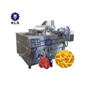 KLS Industrial Deep Fryer Stainless Steel Fried Chicken Continuous Oil Batch Frying Machine for Food