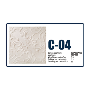 Carreaux <span class=keywords><strong>de</strong></span> faux plafond modernes 3D-Panneaux design en mousse imperméables 2x2 - Product Image 4