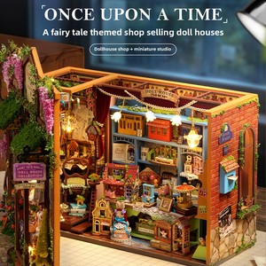 Handgefertigtes Montage-DIY Kleines Haus Dreidimensionales Szenenmodell Holz 1:64 Maßstab 3D Holz-Pullze-Spielzeug Geschenk - Product Image 3