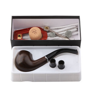 Pipa de Resina Portátil para Fumar Tabaco Yiwu Futeng al por Mayor, Set de Pipa de Mano Color Madera, Accesorios Personalizados para Fumar - Product Image 2
