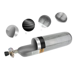 Bombola d'Aria SCBA Apparecchio Respiratorio Cilindro in Lega di Alluminio Bombola di Gas ad Alta Pressione in Fibra di Carbonio Composita - Product Image 3