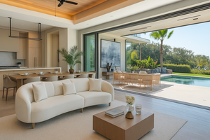 Ensemble de meubles de salon de luxe modernes en bois massif sur mesure haut de gamme, design modulaire pour villa, salle à manger, hôtel - Product Image 2