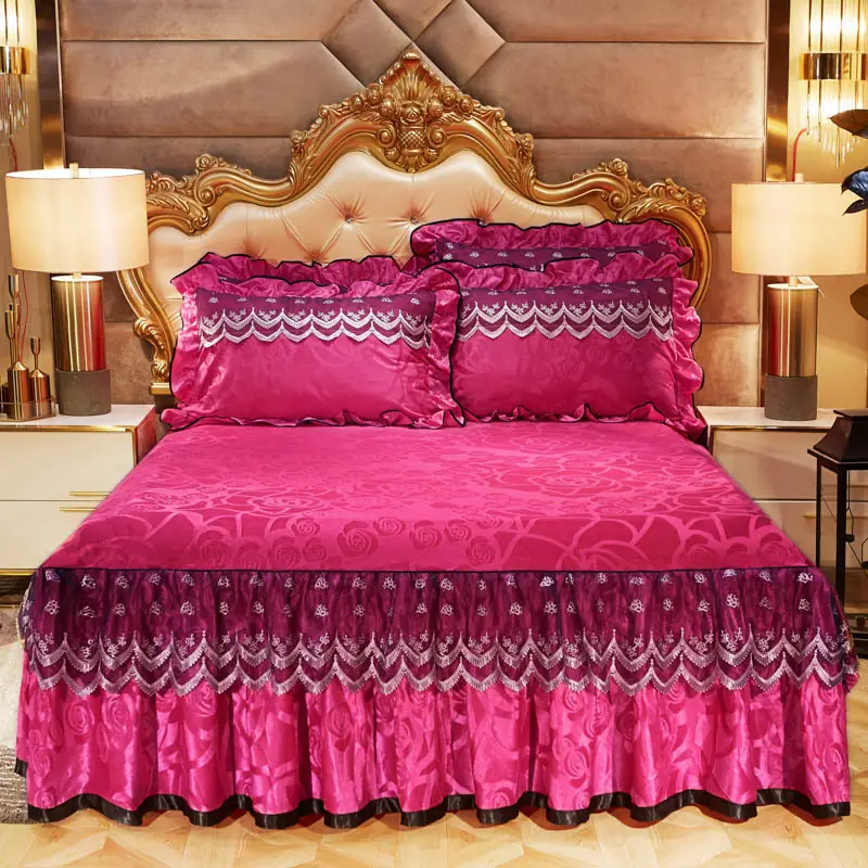 Flora Print Stock Brand 4pcs Luxury Duvet Cover Bed Sheet Spreads Bedsheet Comforter Bedding Set