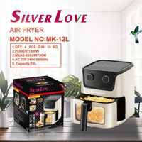 Friteuse à air mécanique pour l'exportation, friteuse électrique domestique multifonctionnelle intelligente pour poulet frit et frites 1500W