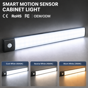 40cm <b>sensor</b> cabinet <b>light</b> <b>with</b> Type-C rechargeable three-colour dimmable magnetic <b>LED</b> cabinet <b>light</b> suitable for Kitchen Closet - Product Image 1