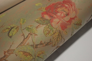 Papel tapiz autoadhesivo moderno, patrón de flores Jacquard europeo, función a prueba de humedad, rollo de paredes de suministro de fábrica - Product Image 2