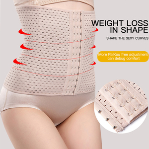 Cinturón de barriga posparto para mujer, cinturón de plástico transpirable calado para apretar la cintura, corsé deportivo para dar forma al cuerpo, cinturón de entrenamiento de cintura - Product Image 5