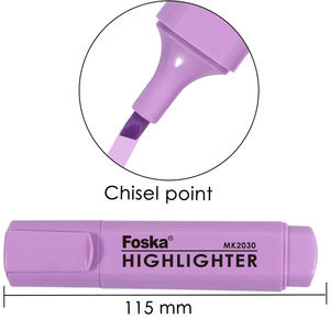 FOSKA Cute Stationary Macaron Color Chisel Tip Water Based Quick <strong>Dry</strong> <strong>Pastel</strong> Highlighter Pen Sets for Home School <strong>Office</strong> Supplies - Product Image 2