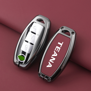 Vendita calda per <span class=keywords><strong>Nissan</strong></span> <span class=keywords><strong>Qashqai</strong></span> custodia per chiave per auto da 2008 a 2023 in pelle di metallo portachiavi per automobile custodia protettiva - Product Image 5