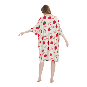 Wholesale Custom Bamboo Sleep Tee Natural Oversized <strong>Tshirt</strong> for Summer Long Sleep Dress Women for Gift - Product Image 6