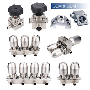 CY thép không gỉ vệ sinh vô trùng 3 cách t loại màng van với Tri Kẹp kết nối với giấy chứng nhận CE cho Châu Âu - Product Image 5