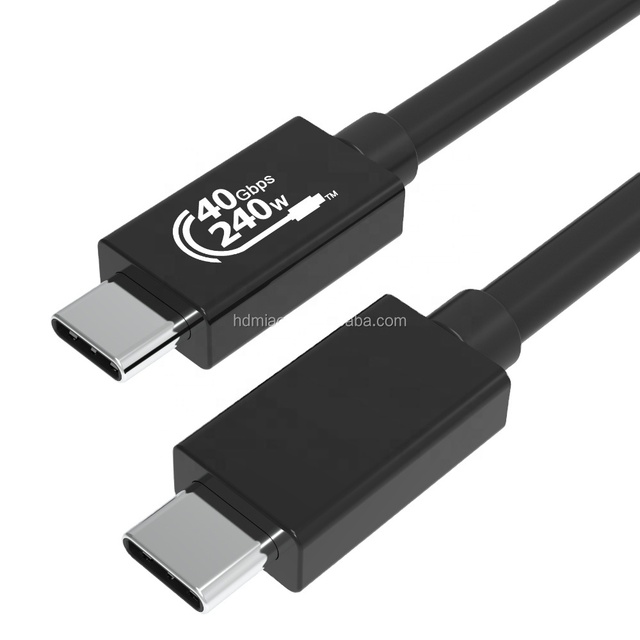 Thunderbolt 3.0 4.0 USB 4.0 100W Cable USB C to Type C 8K 60HZ Supper Speed PD Fast Charging Cable
