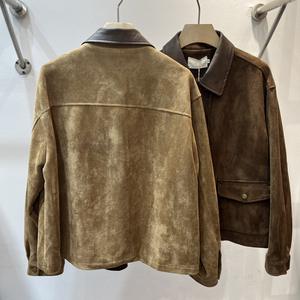 JM-New Eco-Friendly Vintage Lapel Waist-Flatteuse Veste <span class=keywords><strong>Trench</strong></span> en <span class=keywords><strong>daim</strong></span> pour femme - Product Image 2