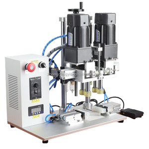 Máquina de sellado de escritorio semiautomática eléctrica comercial para botellas de plástico, latas rotativas, tapado para botellas de plástico - Product Image 3