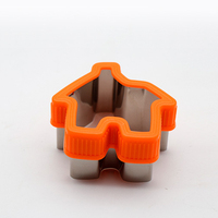 Emporte-pièces en acier inoxydable et plastique pour sandwichs, biscuits et pains, pour enfants, ustensiles de pâtisserie DIY, outil de fabrication de gâteaux, moule