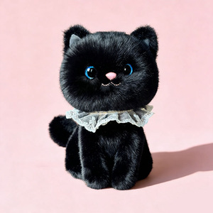 Lindo Juguete de Peluche Relleno de Algodón PP, Gato Sentado, Figura de Gatito para Niños, Muñeca de Gato para Abrazar y Dormir para Niñas, ODM - Product Image 2