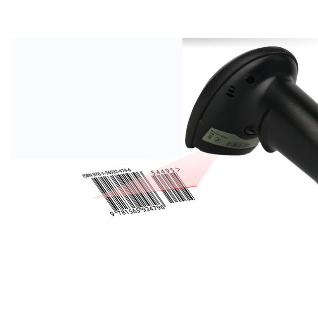 1D CCD Wired Barcode Scanner for Retail Manufacturing Logistics Industrial Scanner for USB Port Windows IOS Android Computer PC