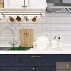 Estante moderno para <span class=keywords><strong>platos</strong></span> con mango <span class=keywords><strong>de</strong></span> <span class=keywords><strong>madera</strong></span>, <span class=keywords><strong>escurridor</strong></span> <span class=keywords><strong>blanco</strong></span> <span class=keywords><strong>y</strong></span> <span class=keywords><strong>de</strong></span> <span class=keywords><strong>madera</strong></span>, plato <span class=keywords><strong>de</strong></span> cocina para el hogar, taza, estante <span class=keywords><strong>de</strong></span> secado <span class=keywords><strong>de</strong></span> <span class=keywords><strong>platos</strong></span>, bandeja, cubiertos, <span class=keywords><strong>escurridor</strong></span> <span class=keywords><strong>de</strong></span> <span class=keywords><strong>platos</strong></span> - Product Image 5