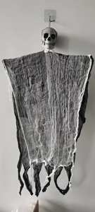 Puntelli per decorazioni di Halloween scheletro umano spaventoso casa stregata fantasma del terrore appeso all'aperto - Product Image 6