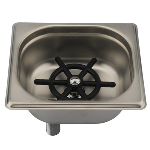 Chậu rửa chén <span class=keywords><strong>mini</strong></span> hình vuông có vòi rửa ly bằng kính, chất liệu thép không gỉ, dùng để rửa bình sữa, bình đựng bia, cốc - Product Image 3