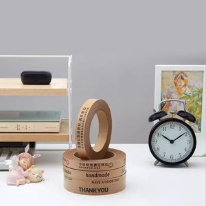 Cinta Kraft autoadhesiva ecológica, acrílico activado por agua para embalaje y sellado, logotipo impreso de una cara, resistente al agua - Product Image 6