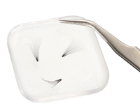 Cils en silicone de forme carrée transparente tampon collant présentoir de cils support de palette accessoires d'extensions de cils de carreaux