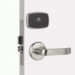 Nouvelle serrure à mortaise en acier inoxydable 304 pour chambres d'hôtel/motel, serrure mécanique à carte-clé, épaisseur de porte 38-55 mm, batterie AA 12 mois - Product Image 1
