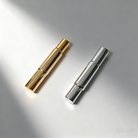 Rouleau à double extrémité de 10ml pour bouteille de parfum à bille Rouleau d'huile corporelle unique avec emballage de boîte sérigraphié en plaqué argent et or