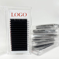 Plateau de cils personnalisés Super Mat Cachemire 0.03 0.05 0.07 Extensions de cils B C D Fournisseur professionnel de cils Mega Volume en gros