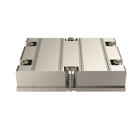 Tout nouveau serveur 1U 4 caloducs multi-plate-forme CPU dissipateur de chaleur prise en charge SP5/AMD + ordinateur Base en cuivre carte mère radiateur Stock