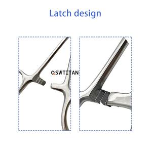 Pinset gigi kain handuk penjepit tang 9/11/14/16cm tang runcing instrumen mikro baja tahan karat - Product Image 5