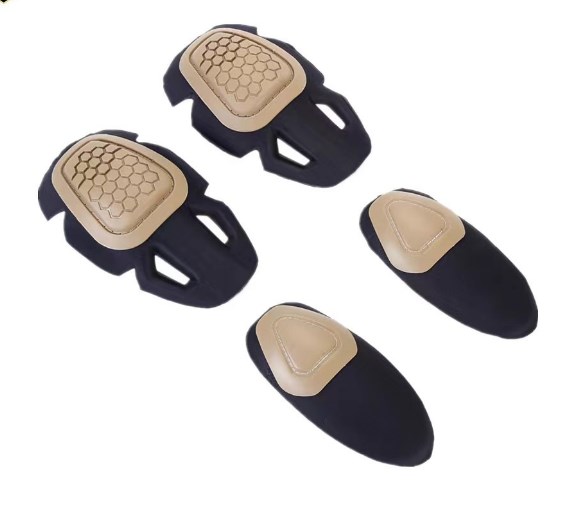 Набор из 4 твердых защитных наколенников, тактические наколенники, боевые Налокотники