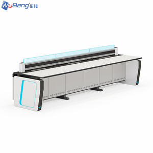 Mesa de Estudio para Estación de Televisión Personalizada, Consola de Transmisión de <span class=keywords><strong>Noticias</strong></span>, Muebles para Sala de Control y Monitoreo de CCTV - Product Image 1